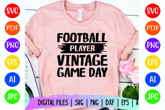 Vintage Football Graphics for T-Shirt Designs