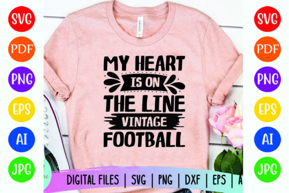 Vintage Football Graphics for T-Shirt Designs